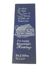Vintage GOLDEN ANKER German Restaurant Drink Menu Heidelberg 1950s? READ