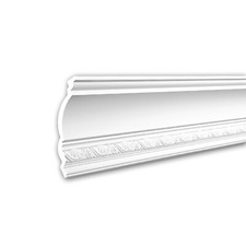 Profhome 150256 Cornice Moulding Decorative Crown Moulding Coving Cornice 2 m