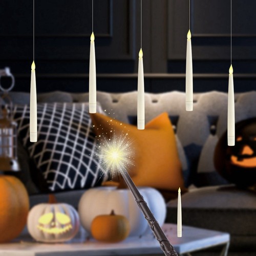 Floating Candles with Wand 10pcs Magic Hanging Candles for Birthday Party - Picture 8 of 15