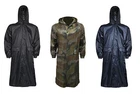 GENTS 100% WATERPROOF WINDPROOF LONG JACKET Mens over knee zip hood trench coat