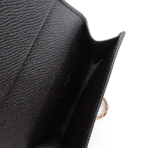 BVLGARI tarjetero estuche 30420 Z piel de becerro SHW Negro NUEVO unisex - Imagen 8 de 10