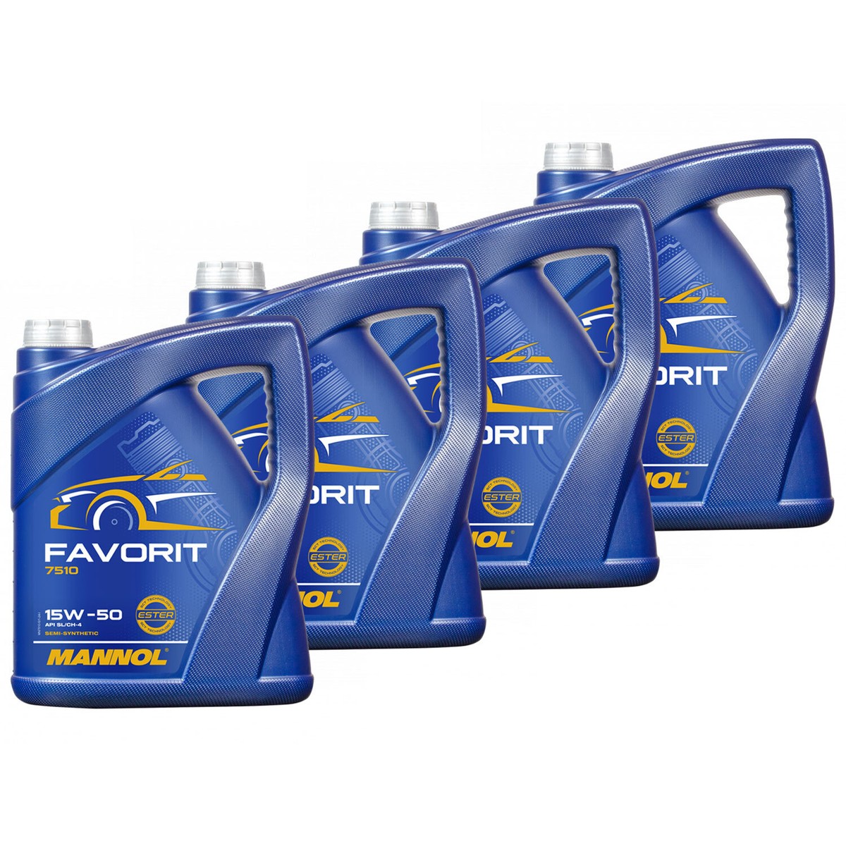 4x 5 Liter Oel MANNOL Favorit 15W-50 API SL CF CF-4 Motoröl 15W50