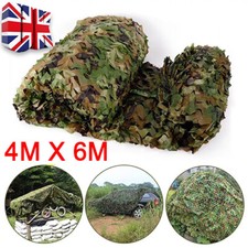 4mx6m Camo Net Hunting Shooting Camouflage Hide Army Camping-Woodland Netting UK