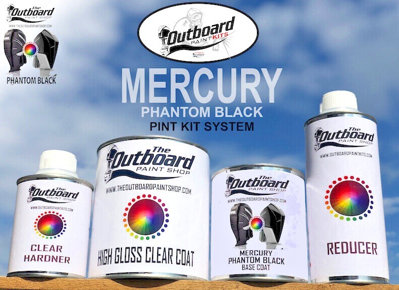 Mercury Verado Phantom Black Paint Kit (All Models) 1 PINT