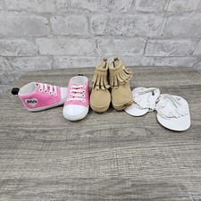 Lot of 3 Infant Girl Shoes Size 3-6 Months