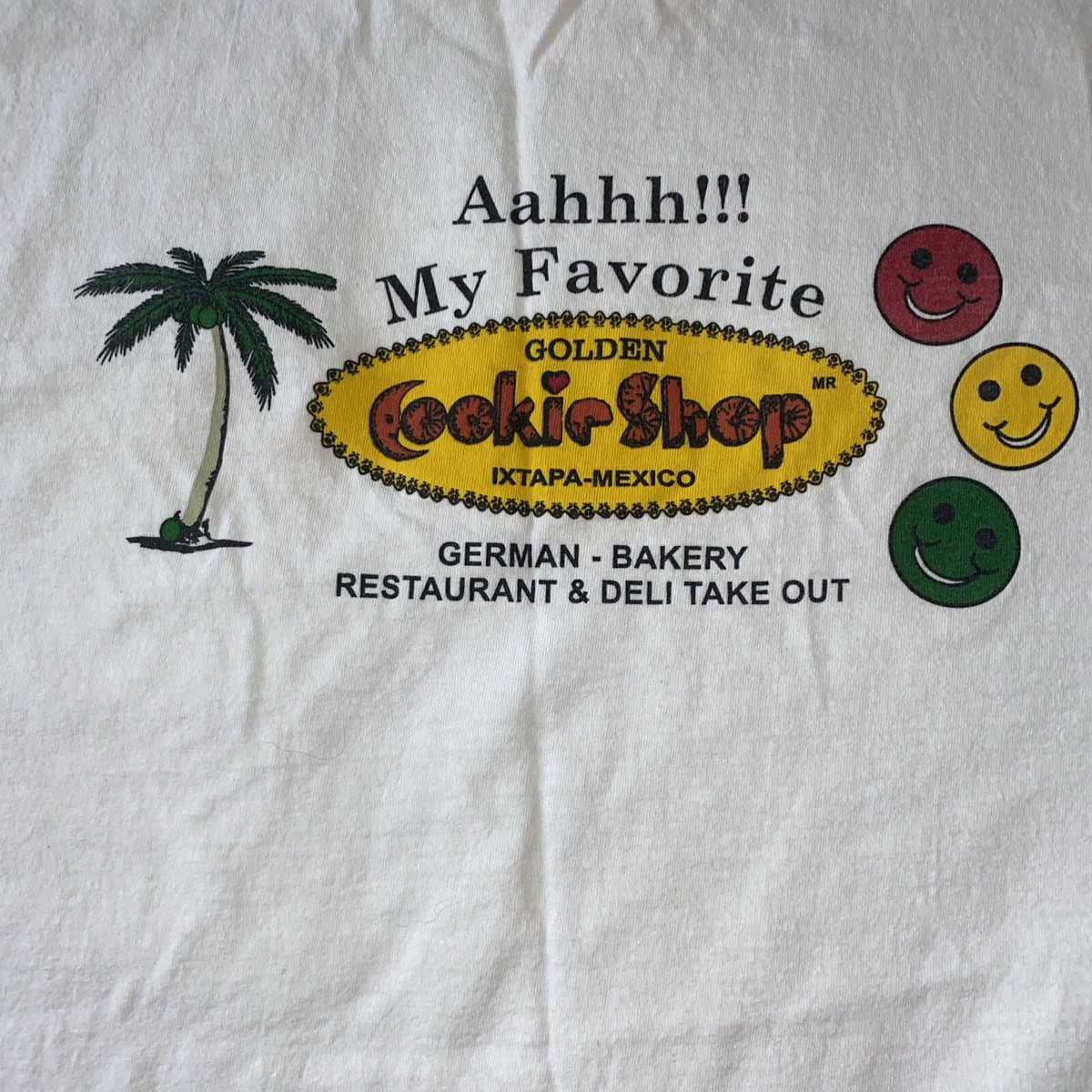 Vintage SZ L T SHIRT My Favorite Cookie Shop Mexico | eBay