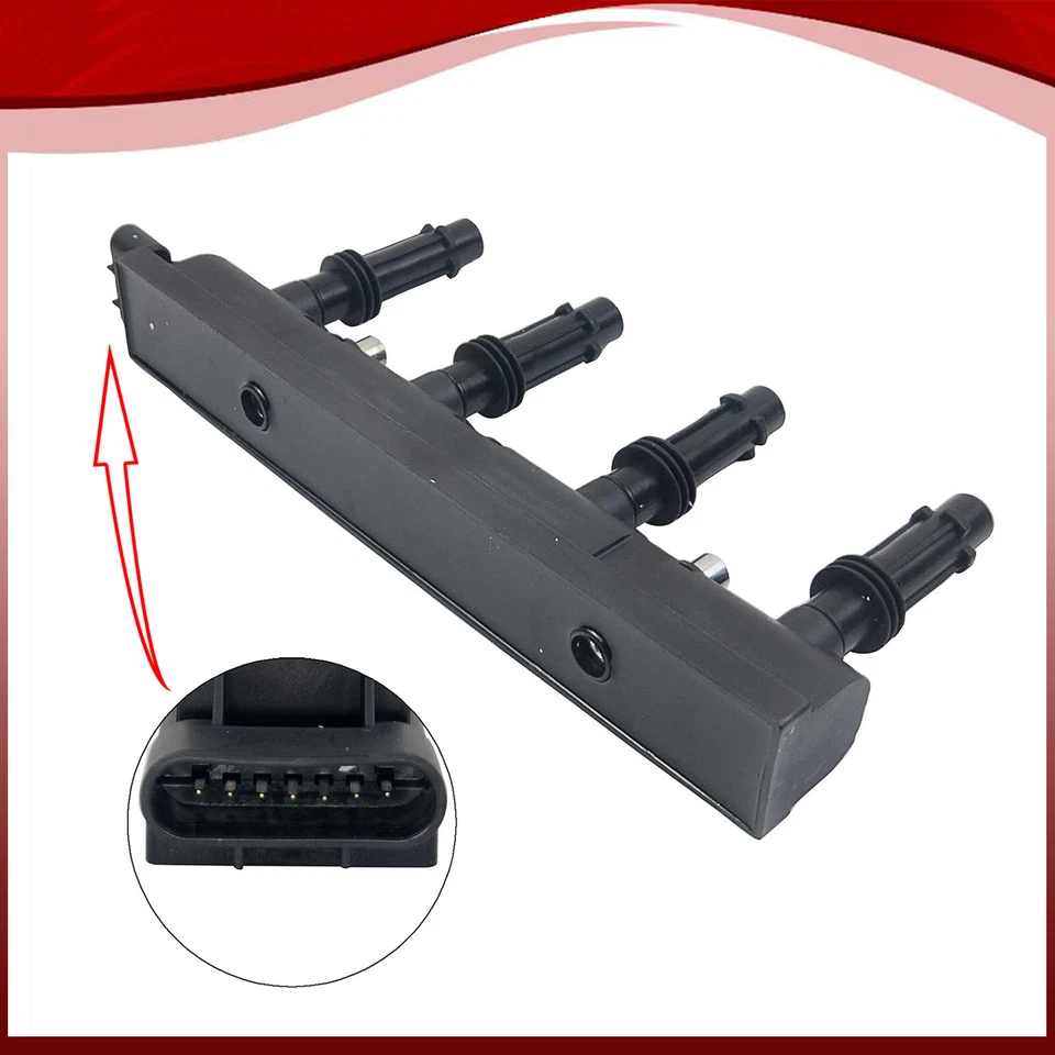 Ignition Coil Pack For Vauxhall Adam Astra J Corsa D Mokka 1.2 1.4 Petrol 7 Pins - Image 4 of 4