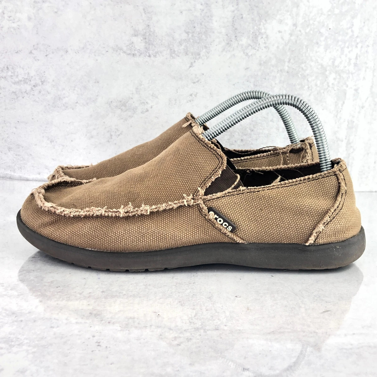 Crocs Santa Cruz Men 9 Slip On Comfort Shoes Brown eBay