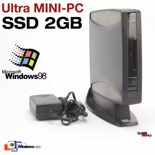 Igel Mini-PC Desktop 2GB SSD For Windows 98 2000 RS-232 Micro Old Games