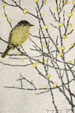 Bird in Winter American Walter King Stone 1905 Nature Arts & Crafts Movement