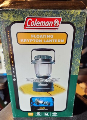 Coleman Floating Krypton Lantern - Silver Metallic Finish FLOATS NEW 