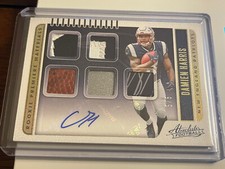 2019 Absolute Football Damien Harris  Rookie Premier Materials Five  Auto  #5/5