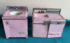 Vtg Toy Kitchen Sink Electric Dishwasher Automatic Washing Machine SSS Japan