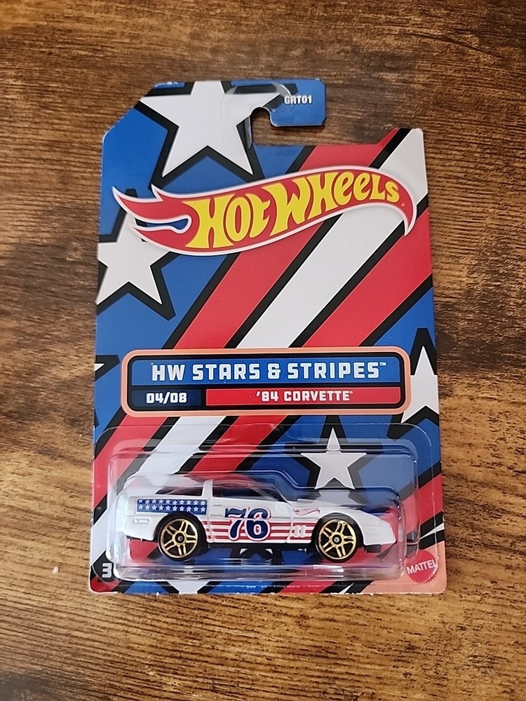 84 Corvette HW Stars & Stripes Hot Wheels  4/8