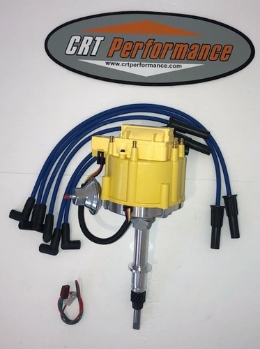 Jeep-AMC-GM-HEI-Distributor-YELLOW-Plug-Wires-BLUE-CJ5-CJ7-YJ-ETC-258-4-2L