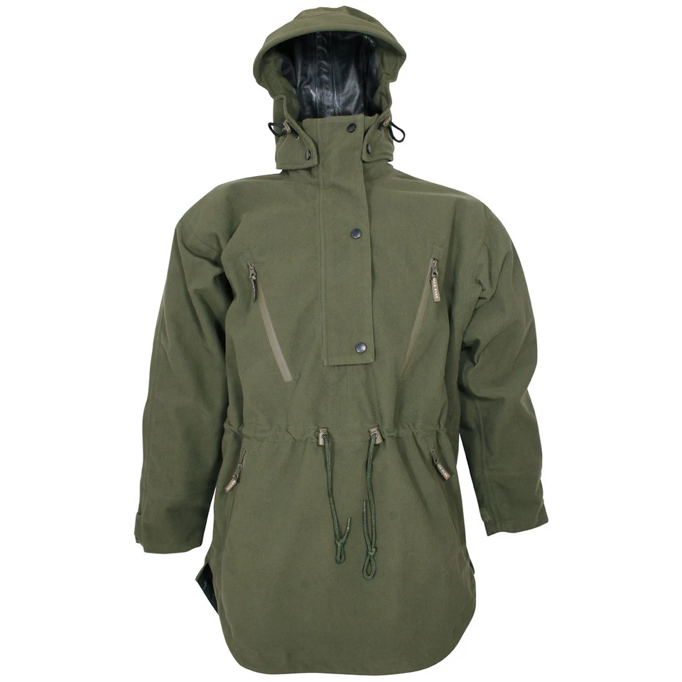 Jack Pyke Argyll Delantal Hombres Impermeable Chaqueta Encapuchado Capa Verde - Imagen 1 de 1