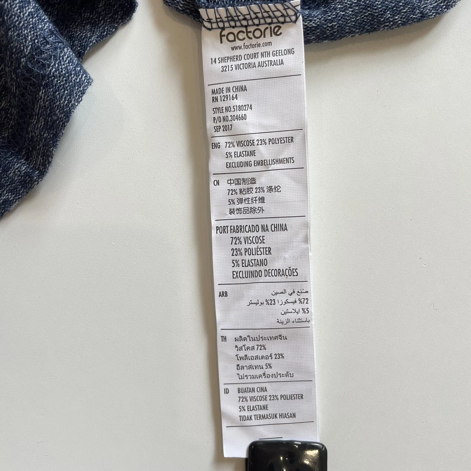 Factorie Hoodie Women’s Sz XL “Zippidy Doo Daa Cardi” Hoodie Midnight Marle BNWT - image 4 of 4