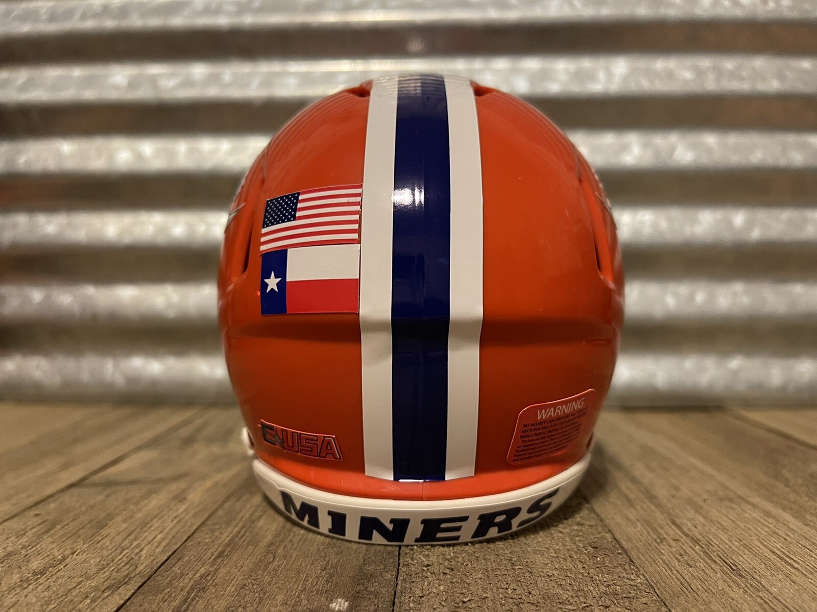 Custom UTEP Miners (2014) Speed Mini Helmet