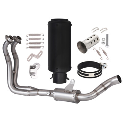 For Yamaha YZF R7 2021-2023 Full Exhaust System Header Pipe Black Muffler