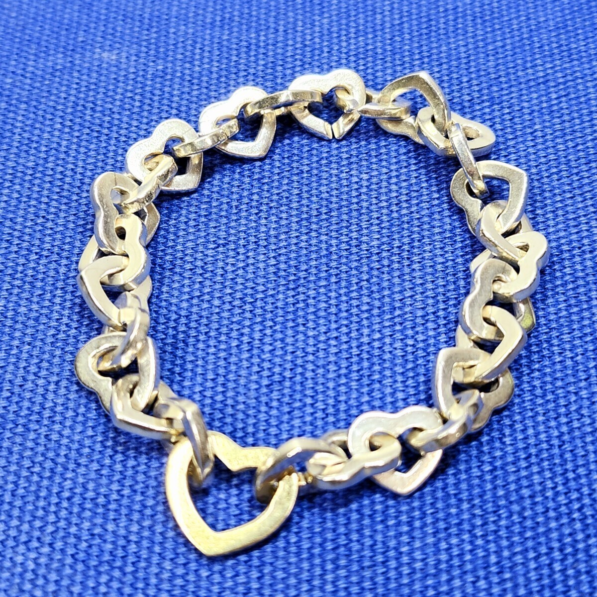 アクセサリー TIFFANY&Co. heart link bracelet 750/925 Vintage Tiffany & Co. Heart Link Bracelet 750 (K18) SILVER