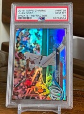 2018 Topps Chrome Update Juan Soto RC REFRACTOR #d /250 PSA 10 RC Rookie HMT98