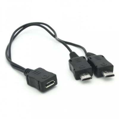 MICRO USB CHARGER 2-PORT SPLITTER Y ADAPTER CABLE CORD WIRE for PHONES & TABLETS