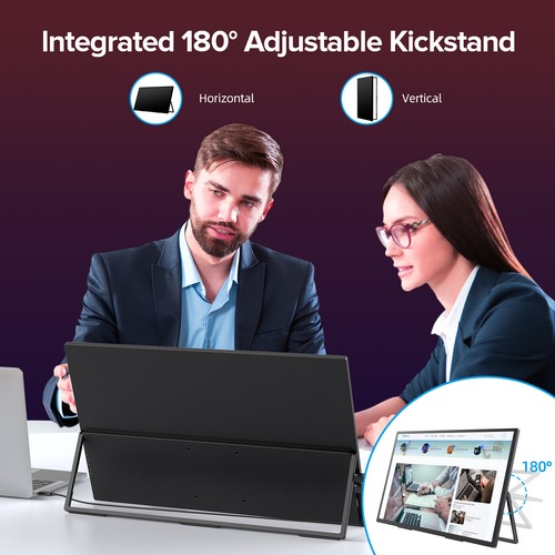 18,4 Zoll 4K Portable Monitor 3840×2160 Tragbarer Monitore IPS Display 100% sRGB - Bild 10 von 10