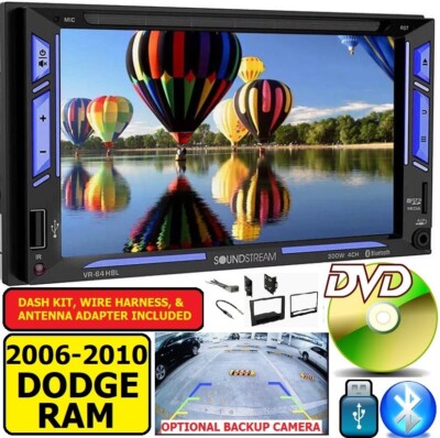 06 07 08 09 10 RAM TOUCHSCREEN BLUETOOTH CD DVD USB DOUBLE DIN CAR STEREO RADIO 