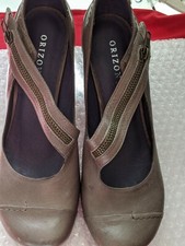 ORIZONTE LADIES SHOE LEATHER UPPER LINING SIZE 40 VERY COMFORTABLE NEW