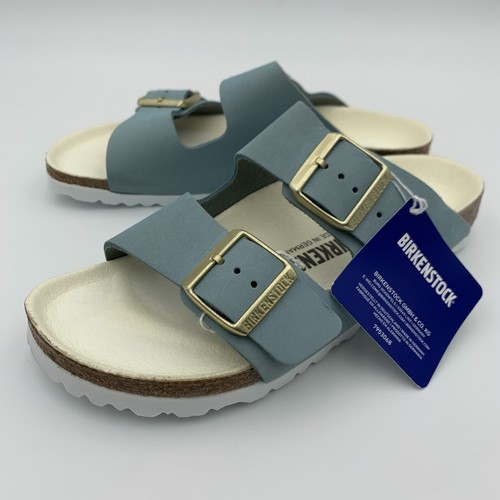 Birkenstock Nuevo con Caja Arizona Sky Nubuck Plantilla de Microfibra Estrecha Seleccionar Talla - Imagen 3 de 5