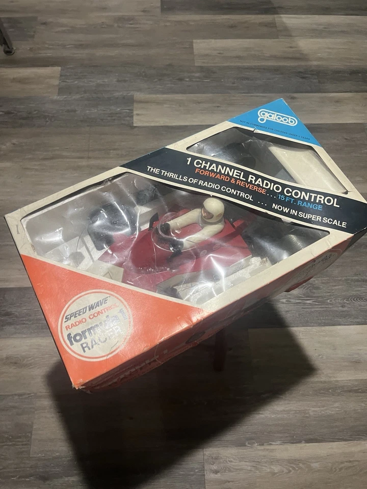 1980 GALOOB FORMULA 1 RACER RC CAR VINTAGE IN BOX #26 1/18 Scale USA Untested - Image 2 of 4