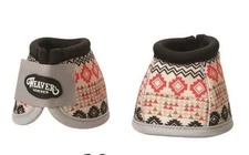 Pair Weaver Leather Ballistic 2520D Nylon No-Turn Overreach Bell Boots L Large