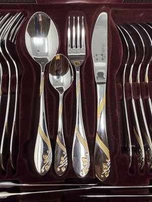 Nivella Solingen Stainless Steel 18/10 w/ gold plated accents 70