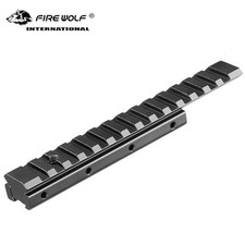 Adaptateur de rail de 11 mm à 20 mm, de type queue d'aronde, 155 mm - Aluminium