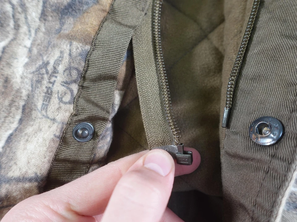 Realtree Camuflaje Cazadora Para Hombres 2XL XXL Marrón Camuflaje Grueso Acolchado Forrado Caza Foto 3 de 4