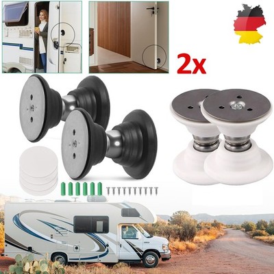 2 Sets Türfeststeller Camping Wohnwagen Wohnmobil Magnetischer Türstopper