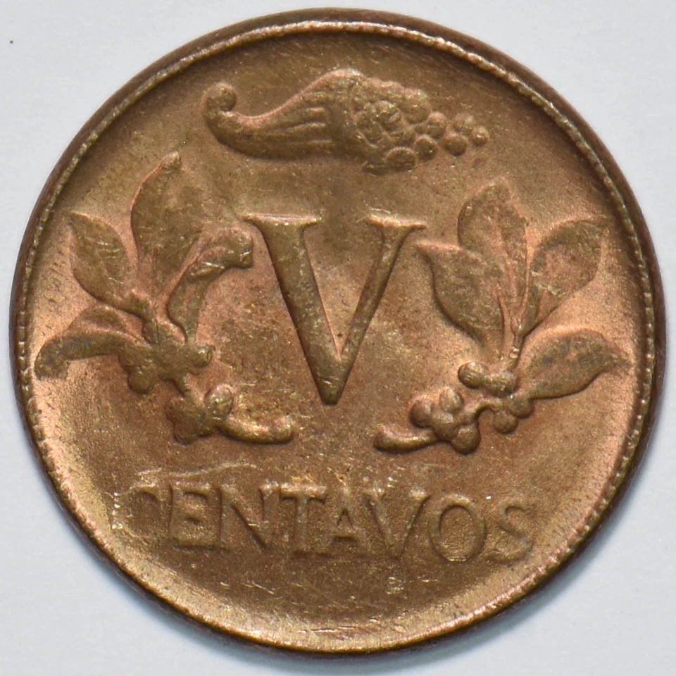 Colombia 1966 5 Centavos 293365 combine shipping - Image 2 of 2