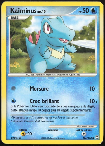 Pokemon Card Kaiminus 106/123 French Mysterious Treasures