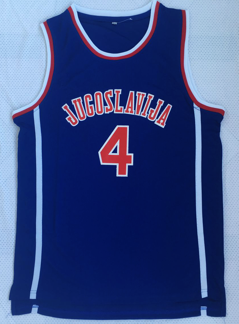 Drazen Petrovic #4 Jugoslavija Yugoslavia Croatia Men Basketball