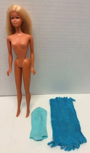VINTAGE  1970s SUNSET MALIBU BARBIE #1067 W/ 0RIGINAL SWIMSUIT - JAPAN +