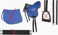 HKM Shettysattel-Set Beginner 12 Zoll blau inkl Schabracke - Bild 1 von 2