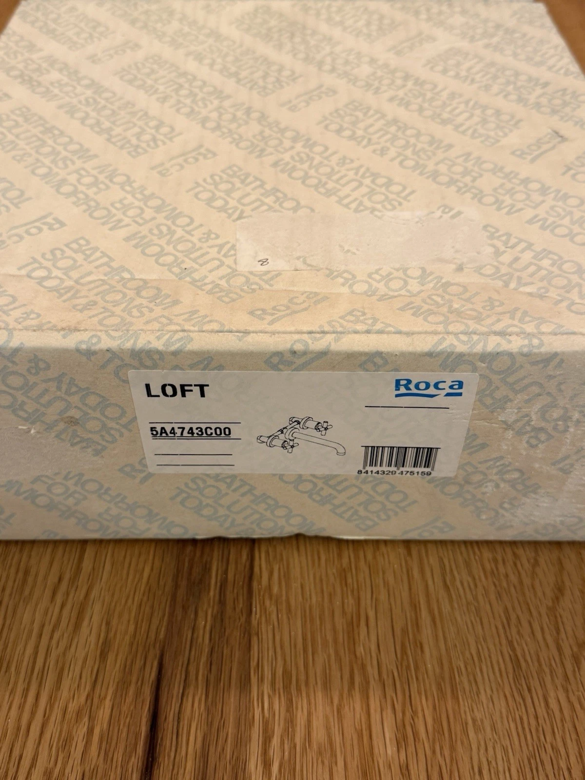 Roca Loft 5A4743C00 3 Hole Wall Mounted Basin Mixer Tap Chrome - New Boxed 4