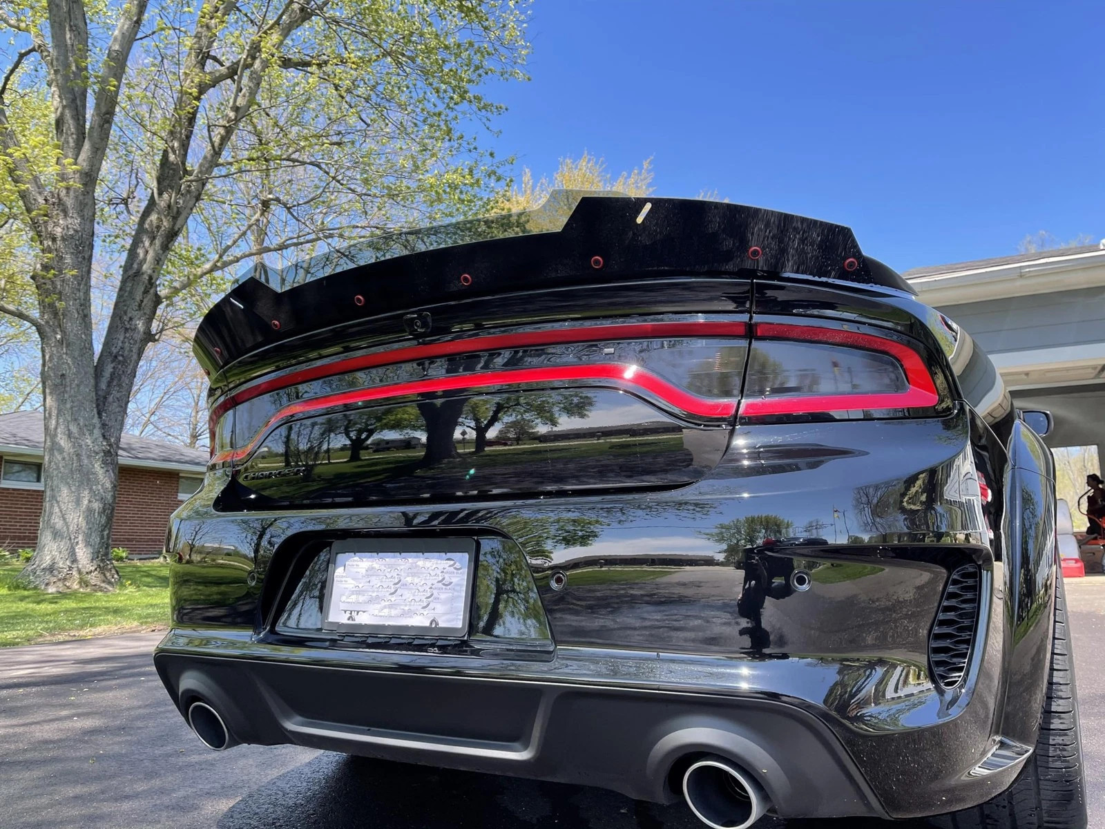 V3 2 Layer Wickerbill Spoiler fits SRT Hellcat Compatible with 2015-2022 Charger