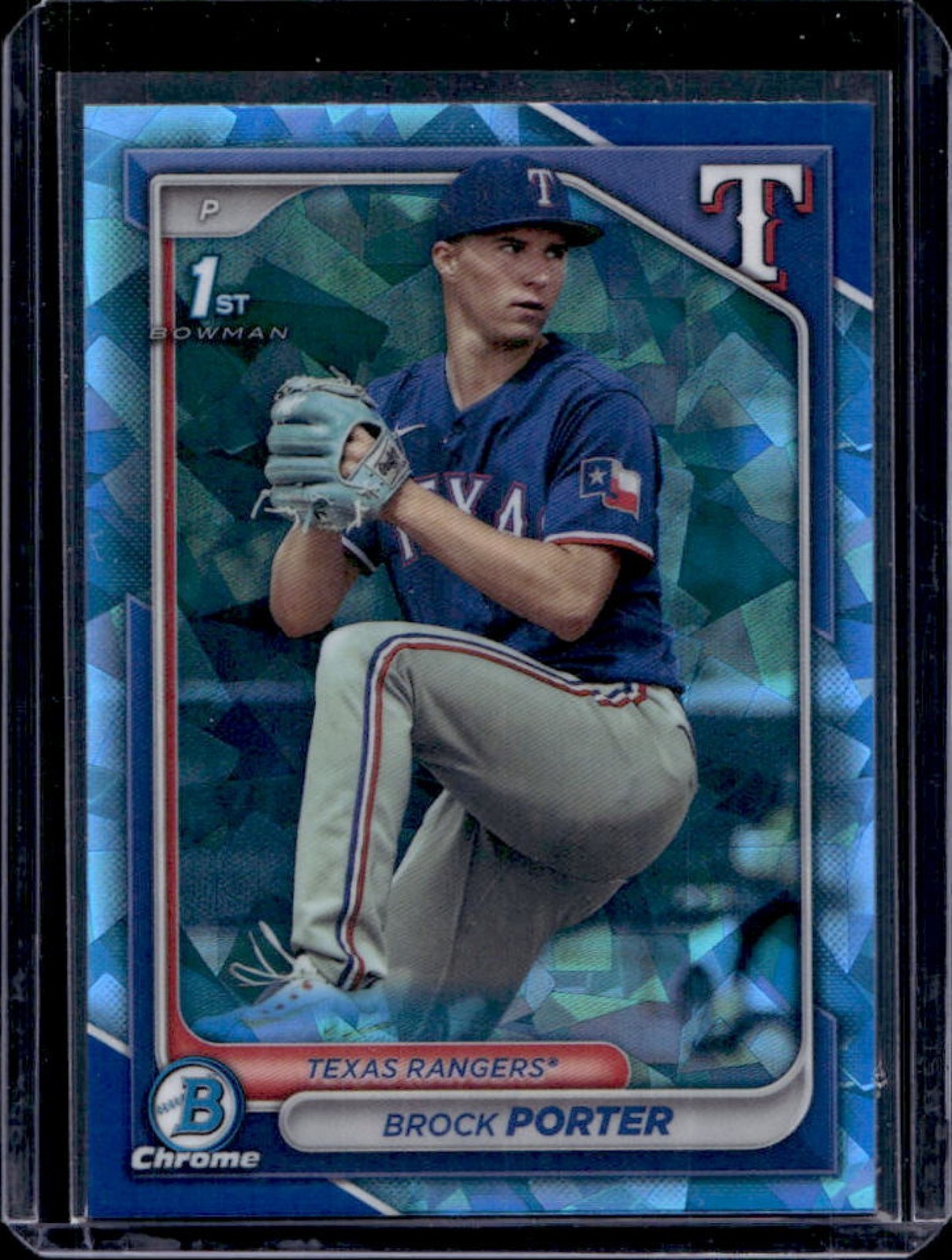 2024 Bowman Sapphire Brock Porter Chrome 1st Prospect #BCP-36 Rangers