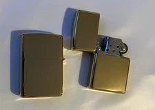 2 Gold Metal Flint  (Zippo Like) Lighter 🔥Brand New🔥