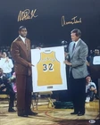 Magic Johnson Jerry West 16x20 Lakers Signed Beckett Witnessed Basketball Photo!