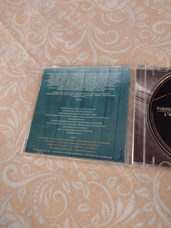FABRIZIO MORO L'INIZIO RARO CD SONY MUSIC EU 2013 BUONO - Immagine 2 di 4