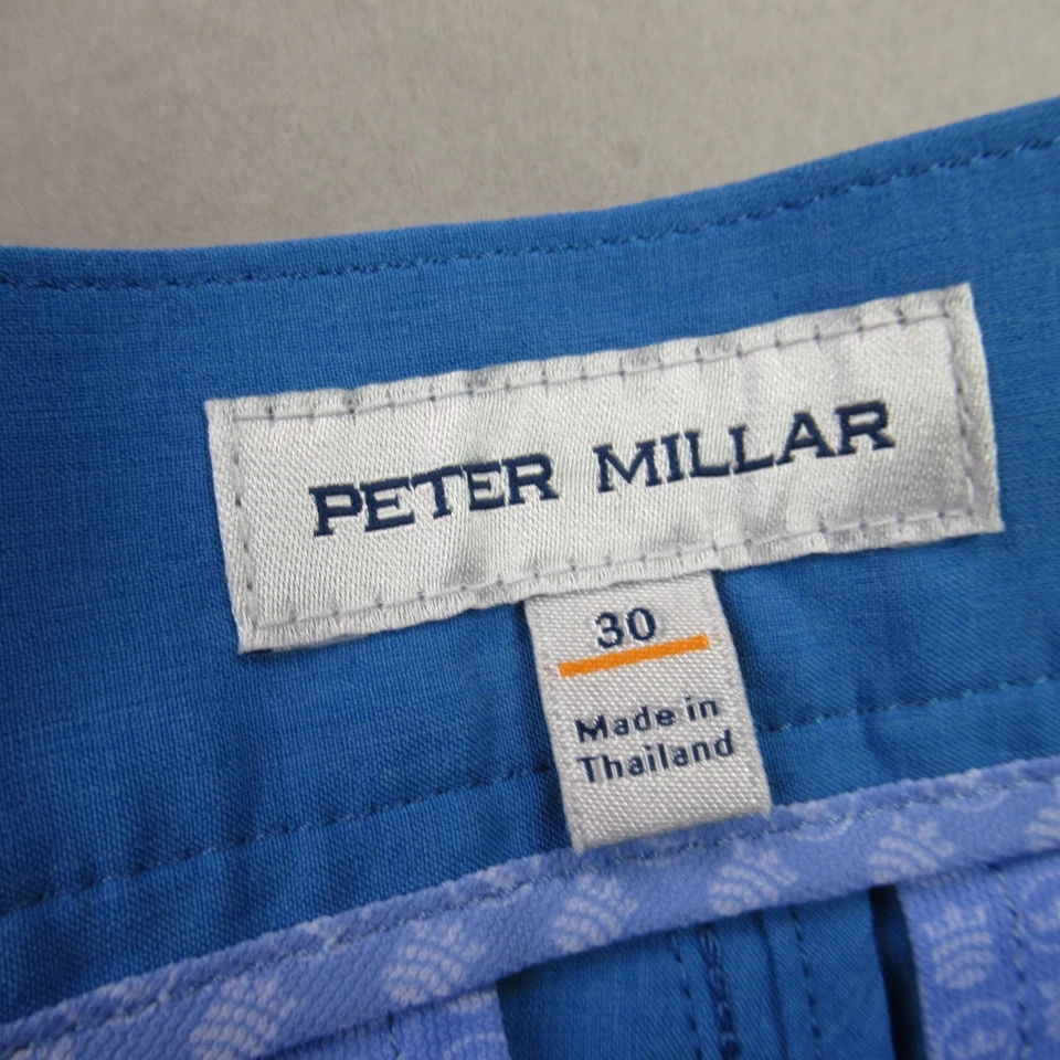 Pantalones Cortos Peter Millar Para Hombre 30 Bolsillos Chinos Golf Botón Ligero Exterior Azul Foto 3 de 4