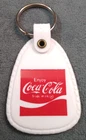 Vintage Coca Cola Coke USA 1970s Keychain Key Ring White