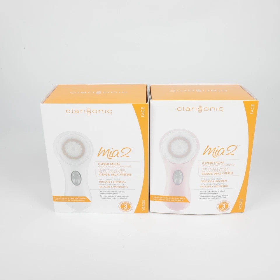 NUEVO 2 velocidades blanco Clarisonic Mia 2 sistema de cepillo de limpieza facial sónico de la piel Foto 3 de 4
